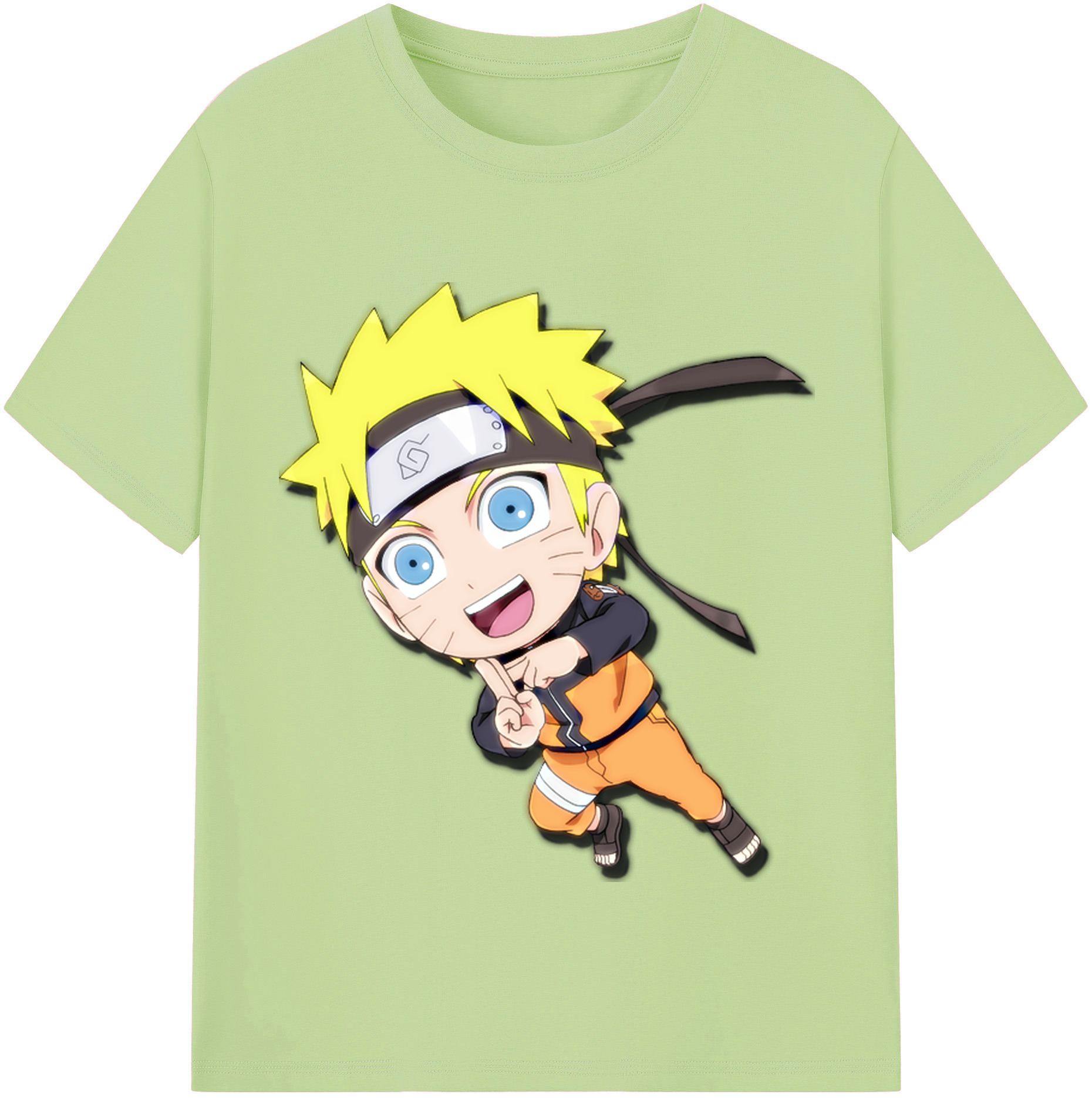 （画像用） NARUTO -ナルト- うずまき ナルト Uzumaki Naruto 綿100％半袖Tシャツ（フロントプリント）
